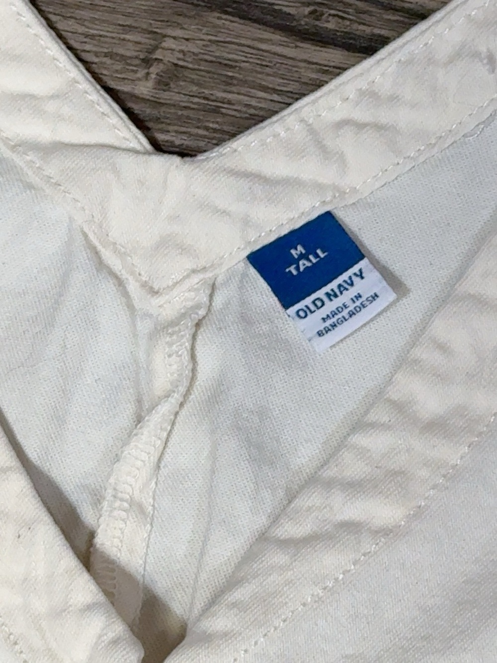 Old Navy Women’s M Tall White Cotton Button Front Sleeveless Dress Pockets - Picture 3 of 13